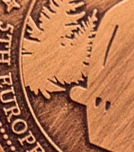 Antique copper finish