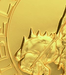 Polished gold finish